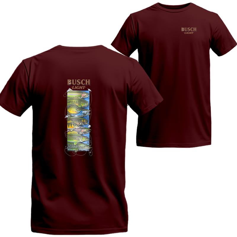 BUSCH LIGHT BEER Wildlife 2-sided T-shirt, Unisex T-shirt For Men, For Women, Best choice, Menswear Top, Beer Shirt Underwear Streetwear