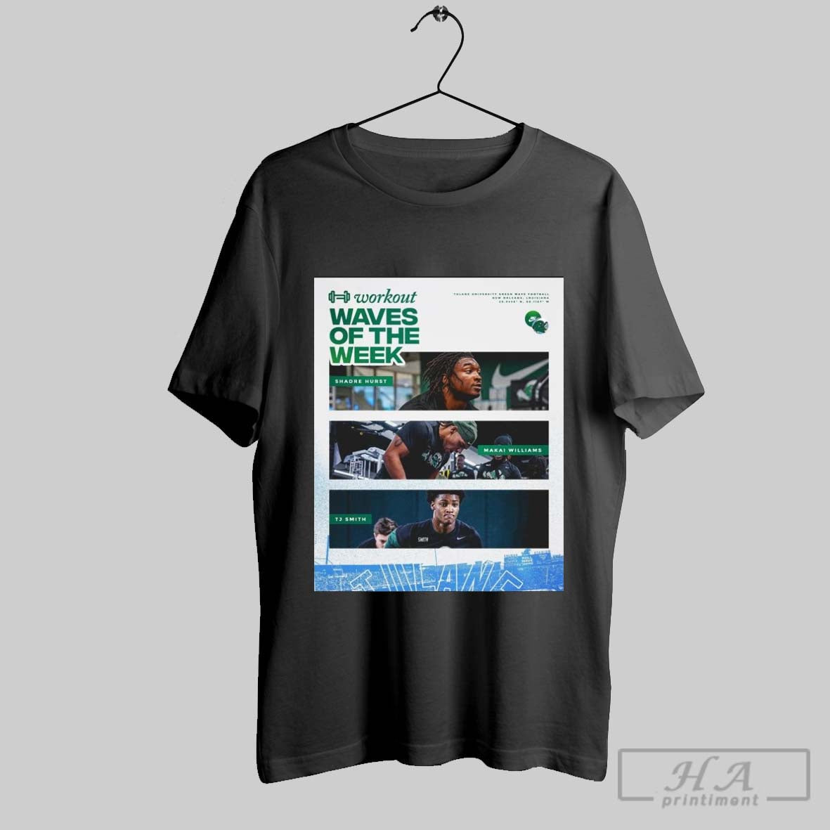 Scholar Wave Waves Of The Week Shadre Hurst Makai Williams Tj Smith Football T Shirt