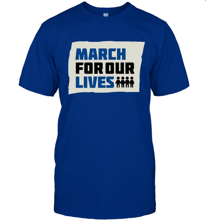 David Hogg March for our lives stop gun never again Tee