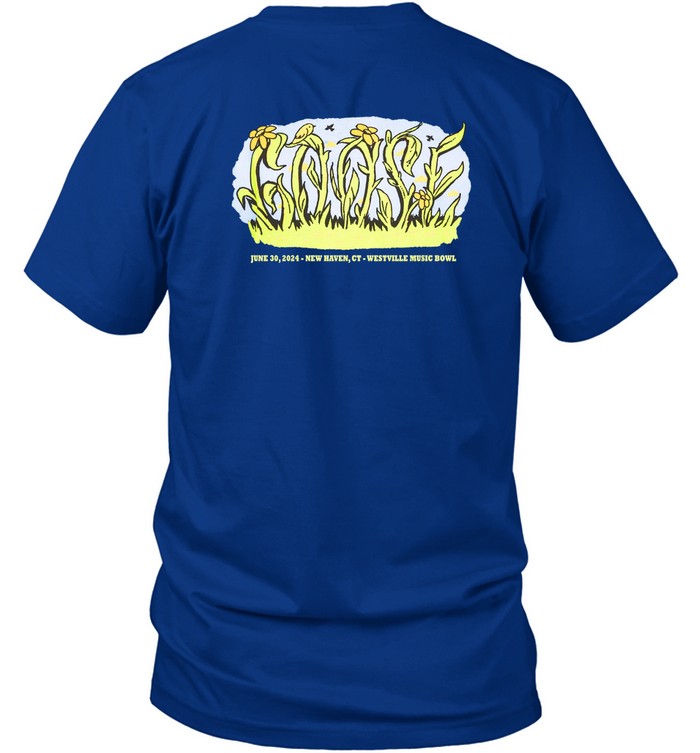 Goose June 30 2024 New Haven Westville Music Bowl Concert Shirt Artwork