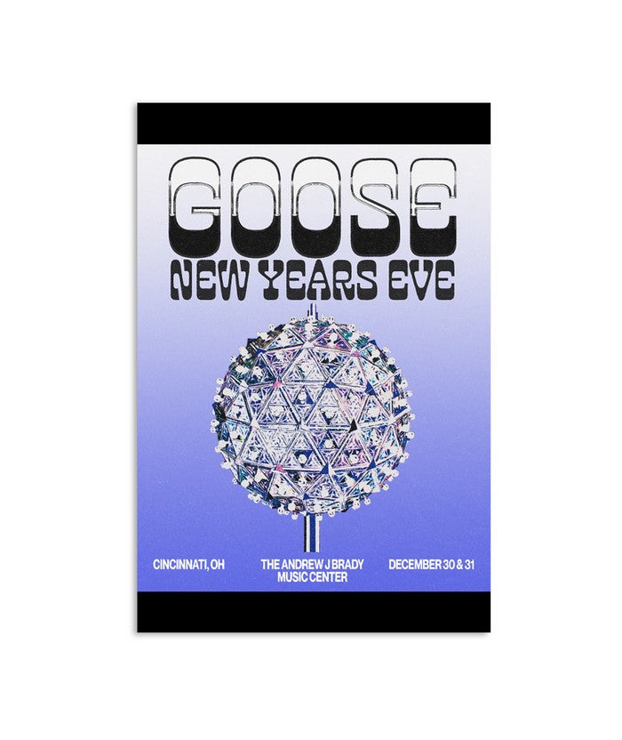 Goose New Year Eve 2023, December 30 31 2023, The Andrew J Brady Music Center, Cincinnati Ohio Poste
