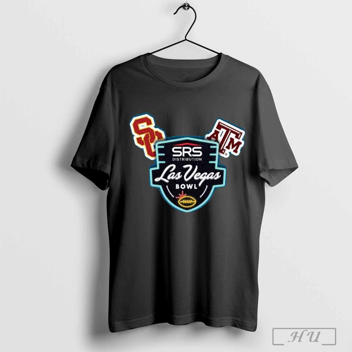 Srs Distribution Las Vegas Bowl Texas Am Vs Usc Dec 27 2024 Logo T Shirt
