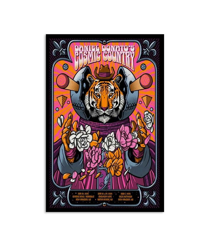 Daniel Donato's Cosmic Country Daze Between New Orleans, LA 05 01 24 Event Poster