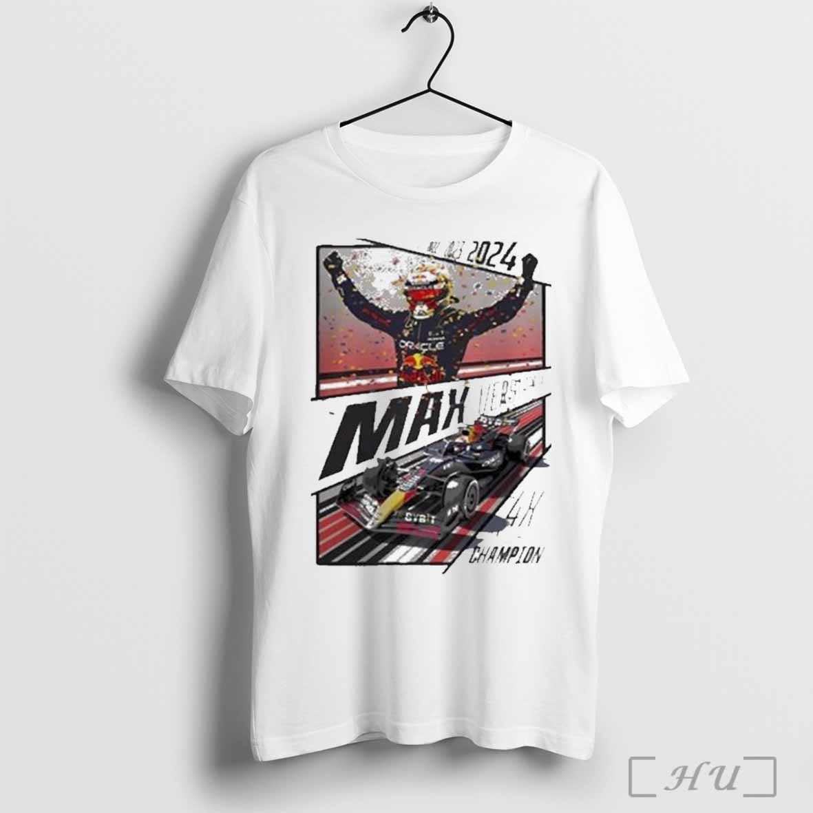 Red Bull Racing Max Verstappen 2024 F1 World Drivers Champion Home Decor Poster Shirt