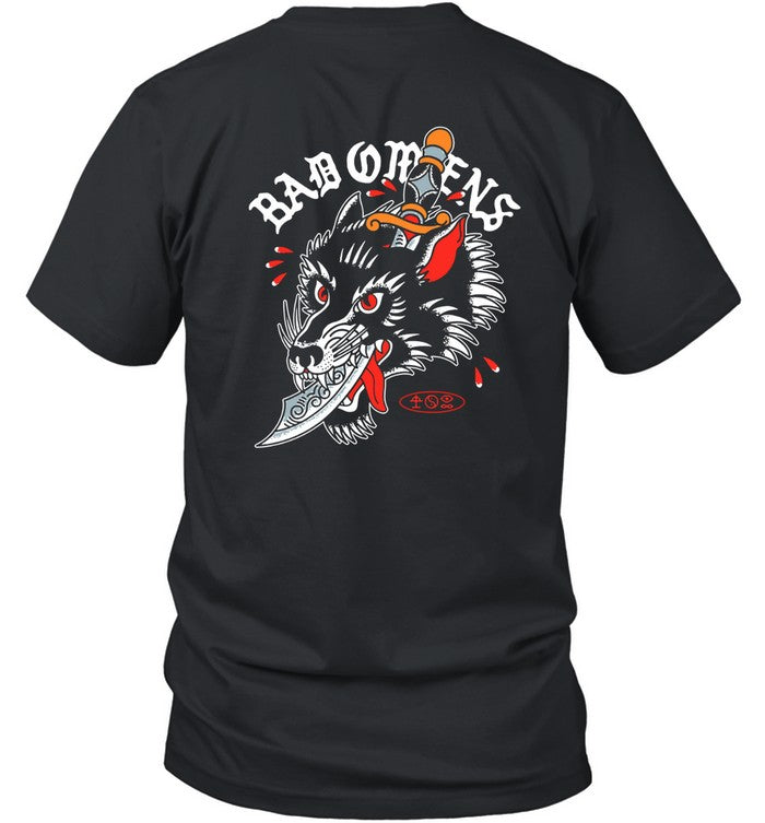 Bad Omens Wolf Dagger Black T-Shirt