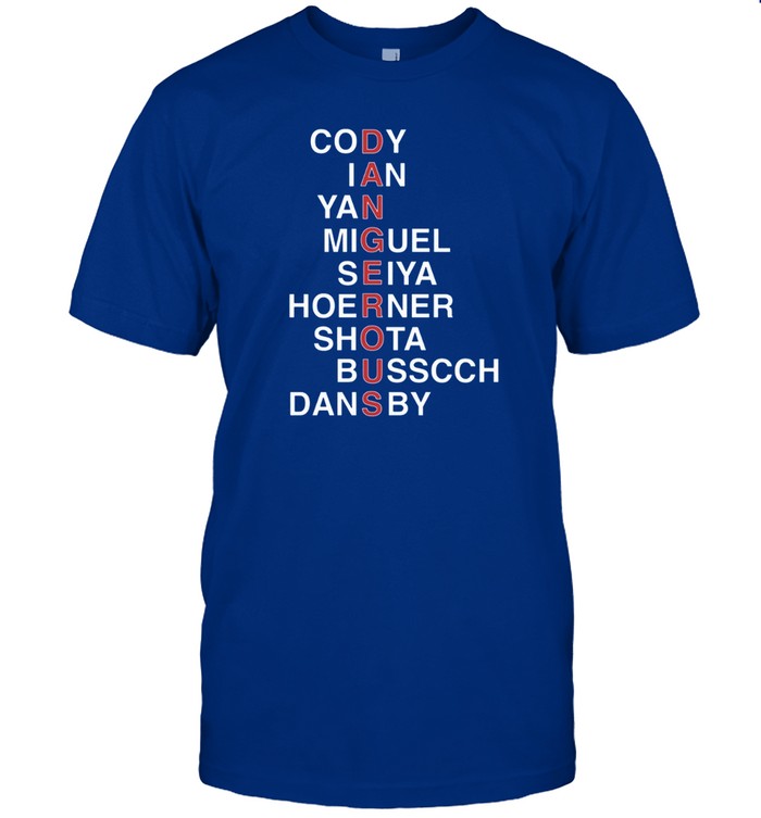 T-Shirt Dangerous Cody Ian Yan Miguel Seiya Hoerner Shota Busscch Dansby