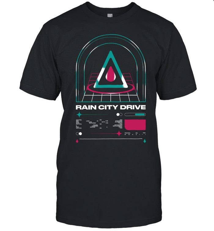 Rain City Drive Teardrop Black T Shirt
