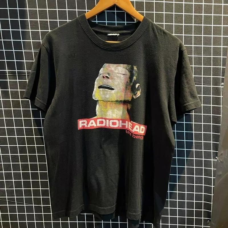 Radiohead The Bends 1995 Vintage Cotton Black Unisex T-shirt