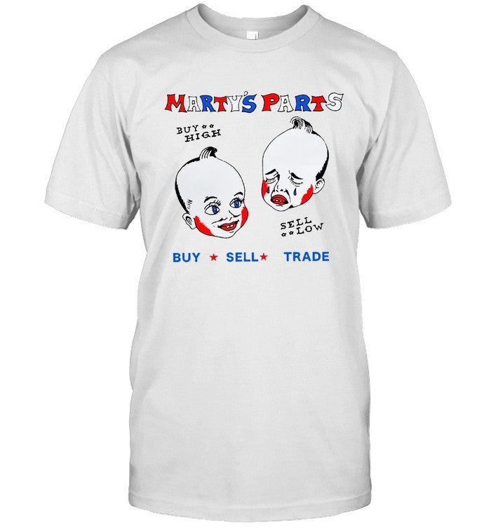 Limited Marty'S Parts Buy Sell Trade Ringer Shirt