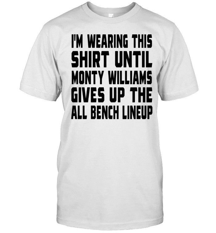 Jack Kelly I'm Wearing This Shirt Until Monty Williams Gives Up The All Bench Lineup