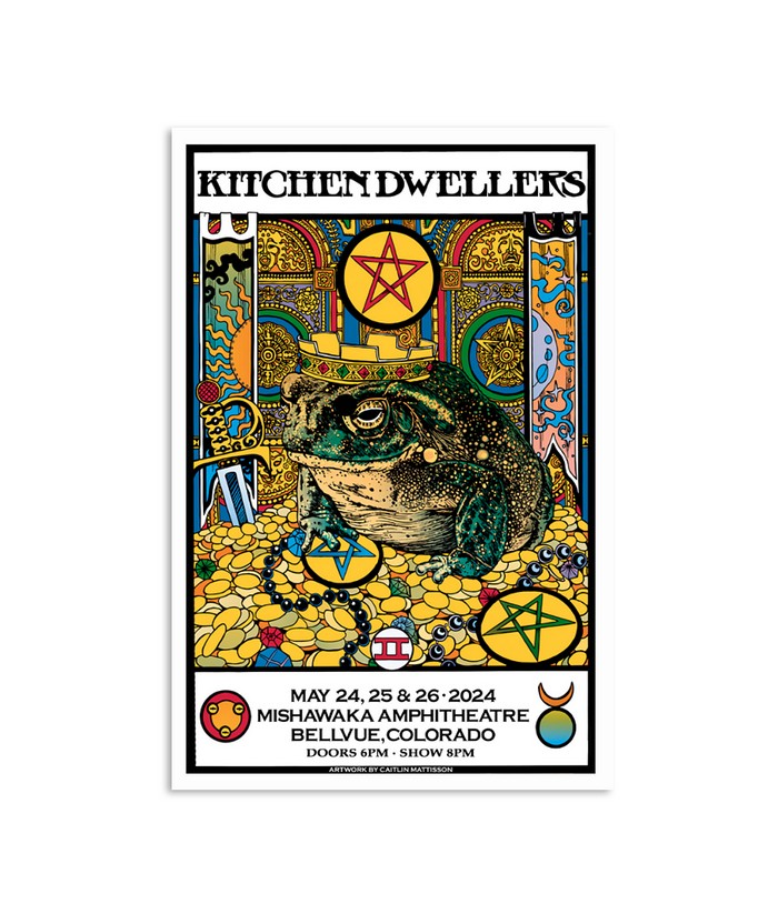 Kitchen Dwellers May 24, 25, 26 2024 Mishawaka Amphitheatre Bellvue, CO Poster