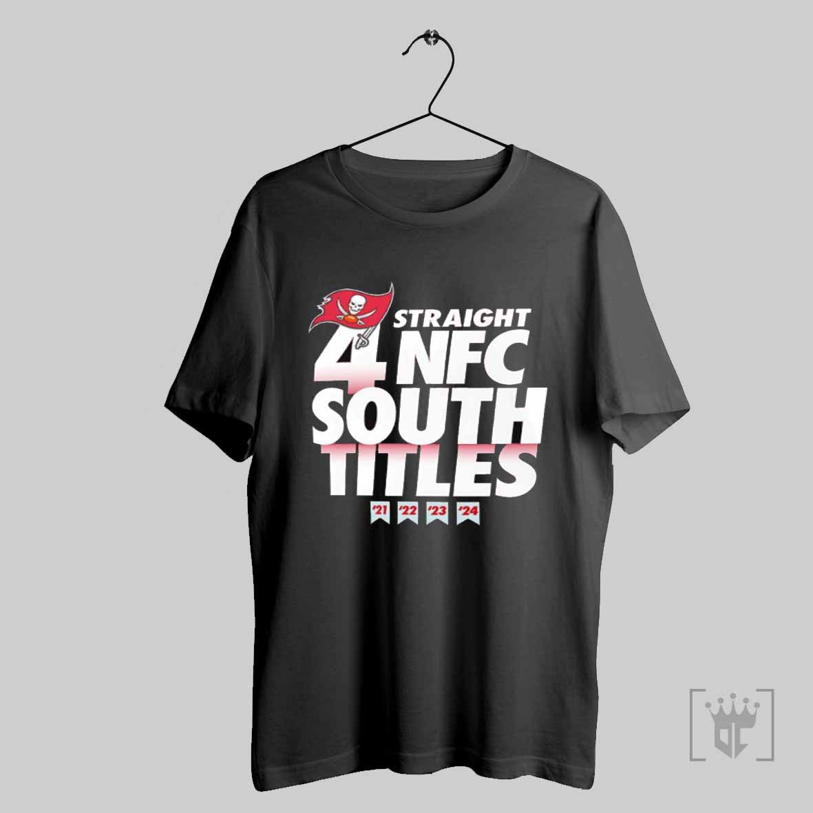 Tampa Bay Buccaneers Four Straight Nfc South Division Champions T Shirt