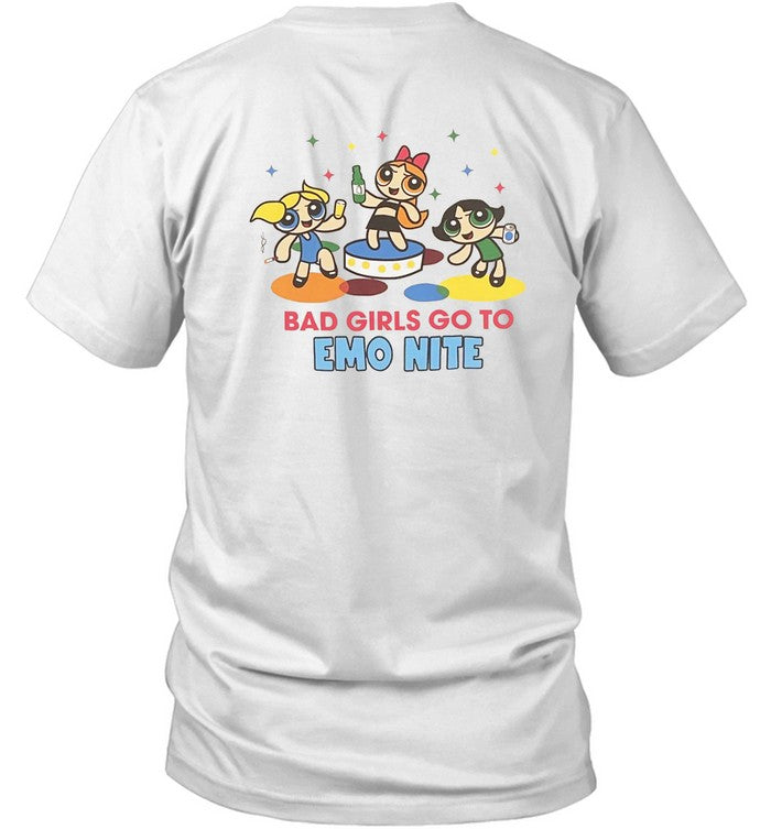 Limited All Good Girls Go To Heaven Bad Girl Go To Emo Nite Shirt