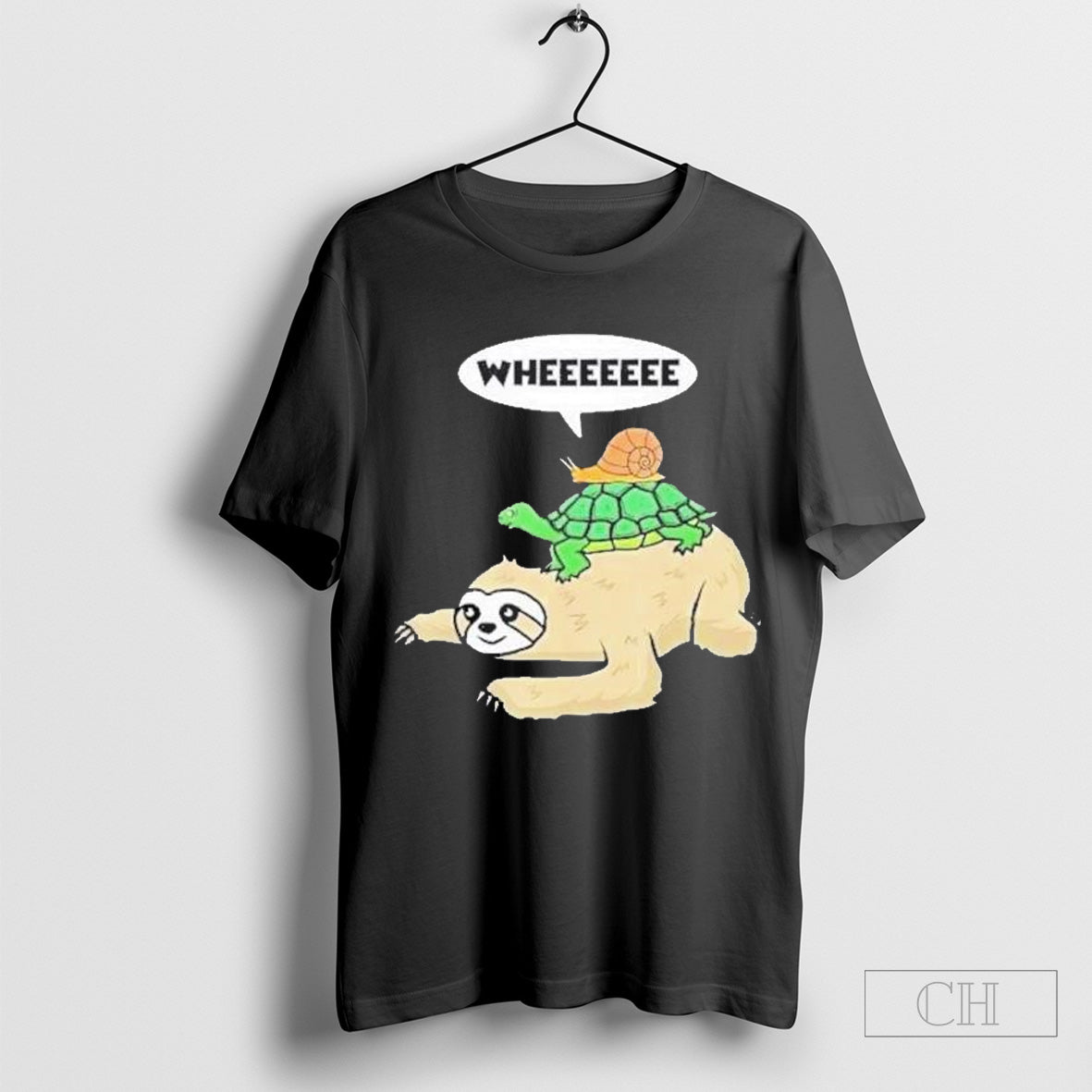 Snails On The Back Of A Turtle And Them On The Back Of A Sloth Shirt