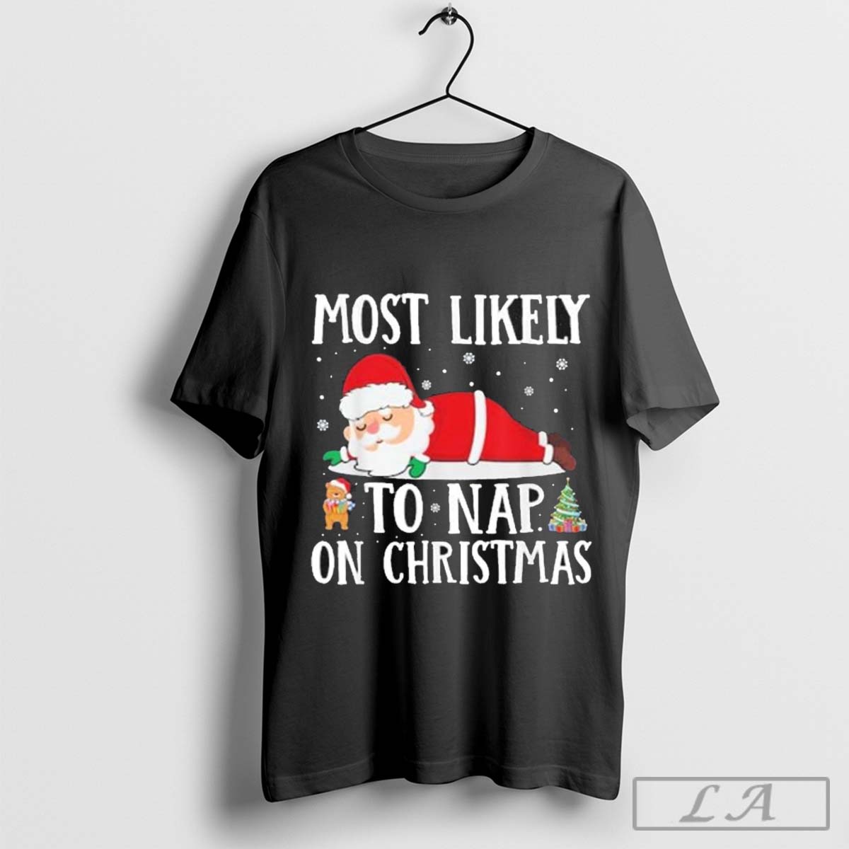 Santa Xmas Family Most Likely To Nap On Christmas 2024 Shirt