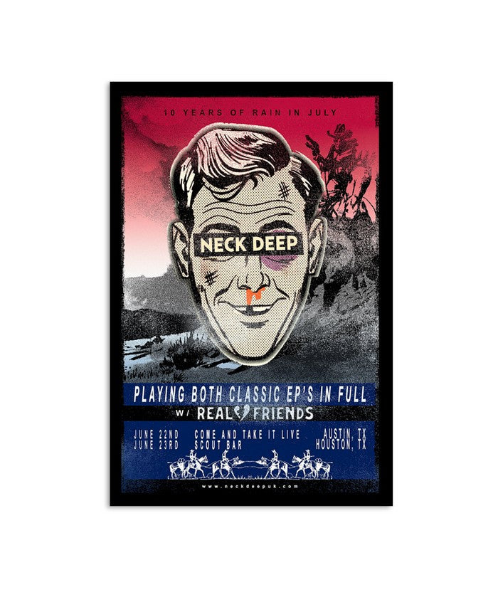 Neck Deep 10 Years Of Rain In July Play Both Classic Eps In Full 2023 Poster