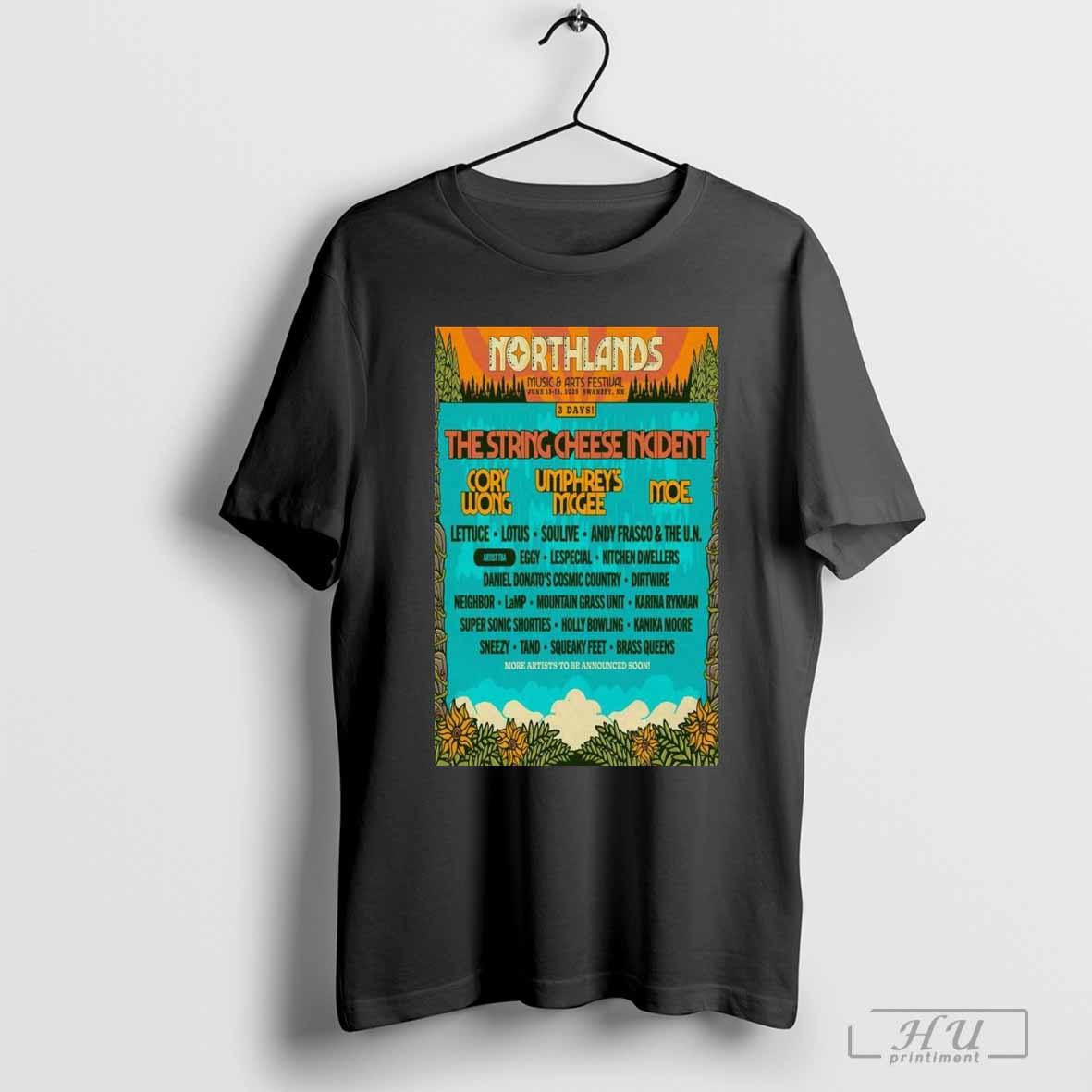 Poster Northlands Music & Arts Festival Swanzey NH June 13-15-2025 Show t-shirt