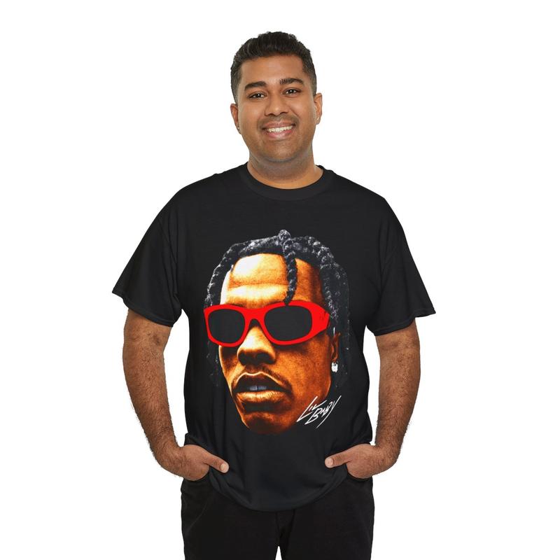 Lil Baby Vintage Rap Tee, Hip Hop Graphic Print T-Shirt, Merch T Shirt Lil Baby Oversized Casual Tee Shirt, 100% Heavy Cotton Shirt Classic Fabric Men