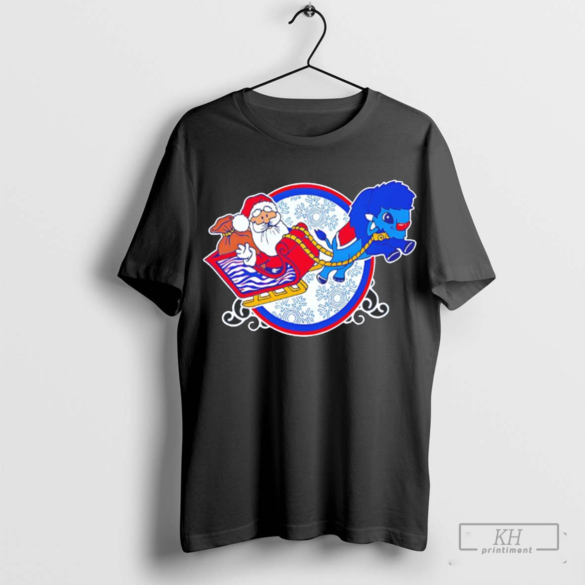 Santa sleigh Buffalo Bills Merry Buffalo Christmas shirt
