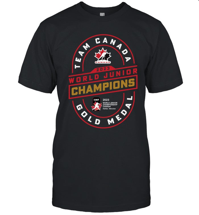 Hockey Canada 2023 IIHF World Junior Ice Hockey Gold Medal Champions Shirt