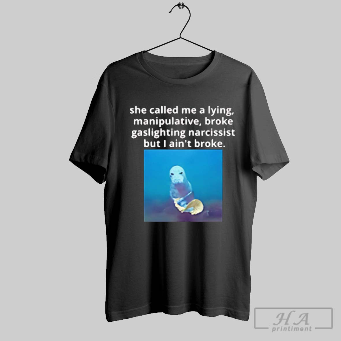 Seal She Called Me A Lying Manipulative Broke Gaslighting Narcissist But I Aint Broke Shirt