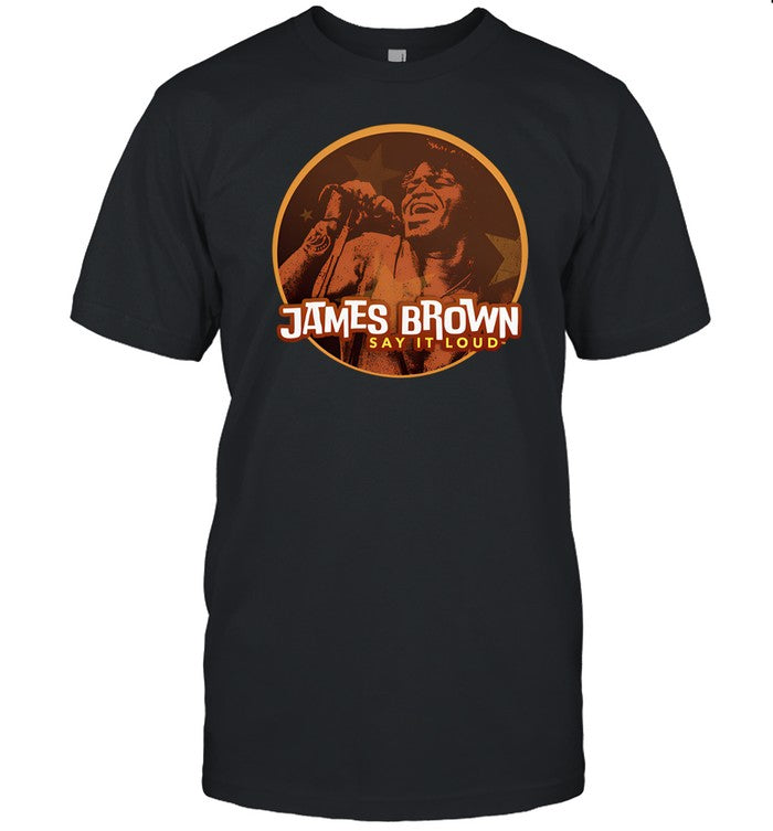 Shirt James Brown Say It Loud Stars