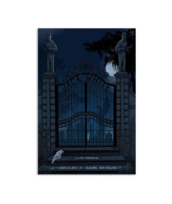 Jack White With The Paranoyds September 23, 2022 The Fillmore New Orleans LA Poster