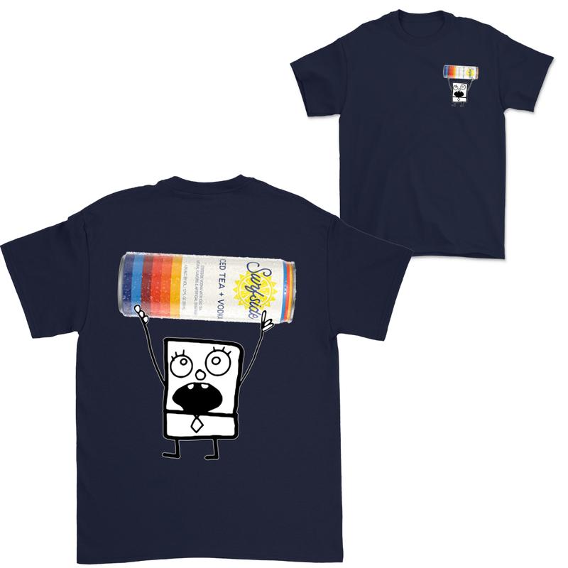 Doodlebob Surfside 2 Sided T-Shirt, Funny Drinking T-Shirt, Summer T-Shirt, Full Color T-Shirt, Unisex T-Shirt, For Men, For Women, Gift For All Mensw