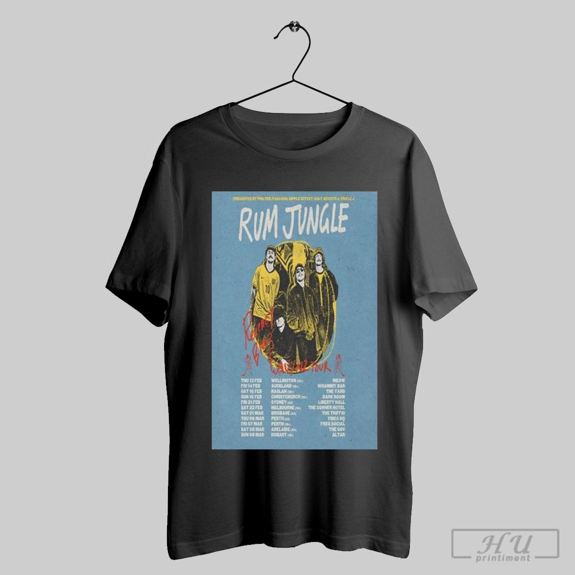 Rum Jungle Reney Bias Au Nz Tour 2025 T Shirt