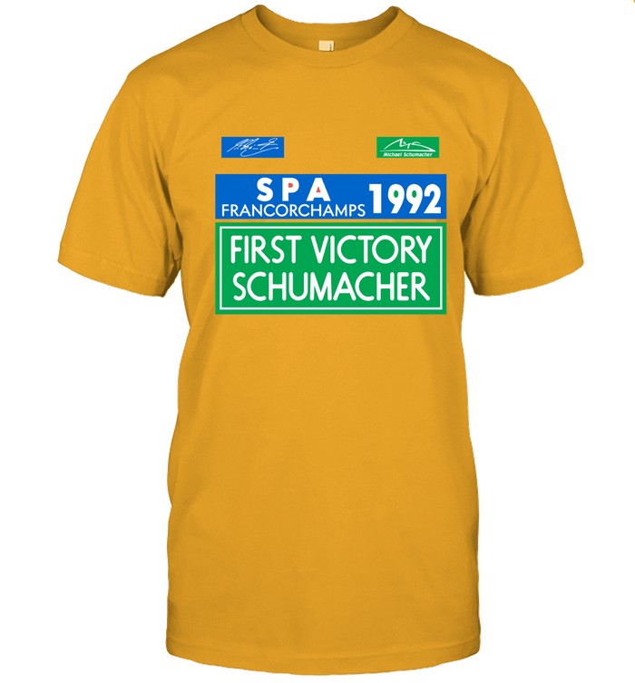 Michael Schumacher First GP Victory 1992 Tee