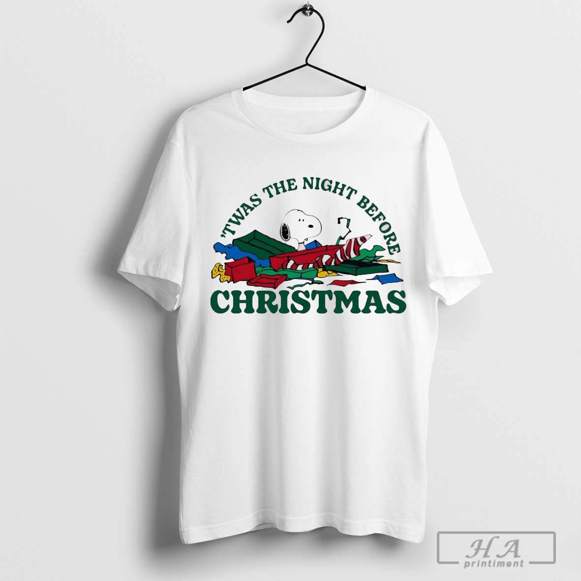 Snoopy ’twas the night before Christmas shirt