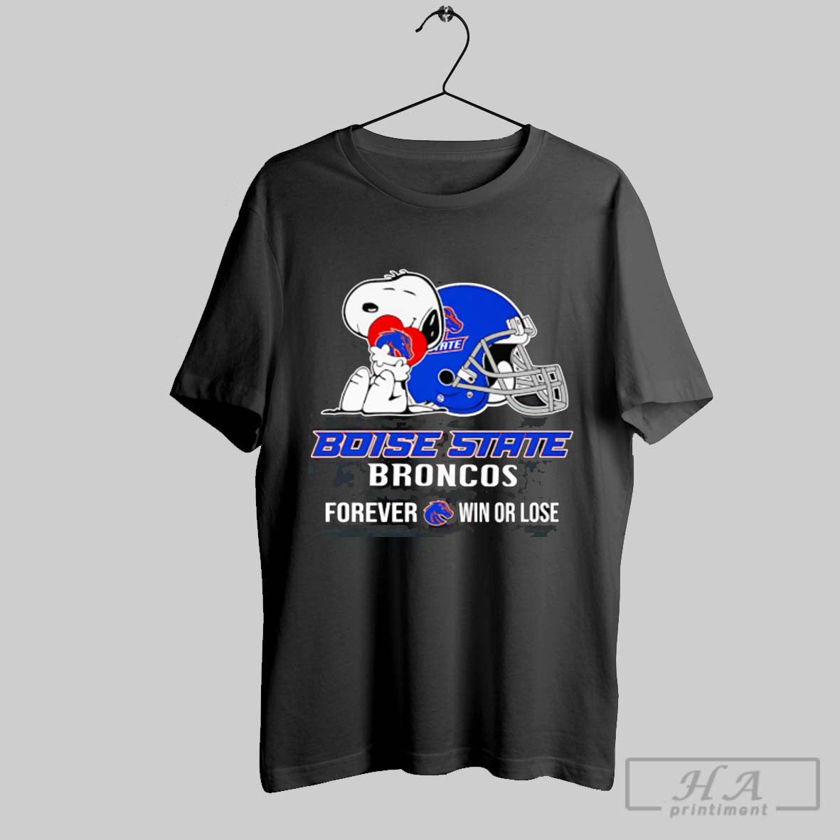 Snoopy Boise State Broncos Forever Win Or Lose Shirt