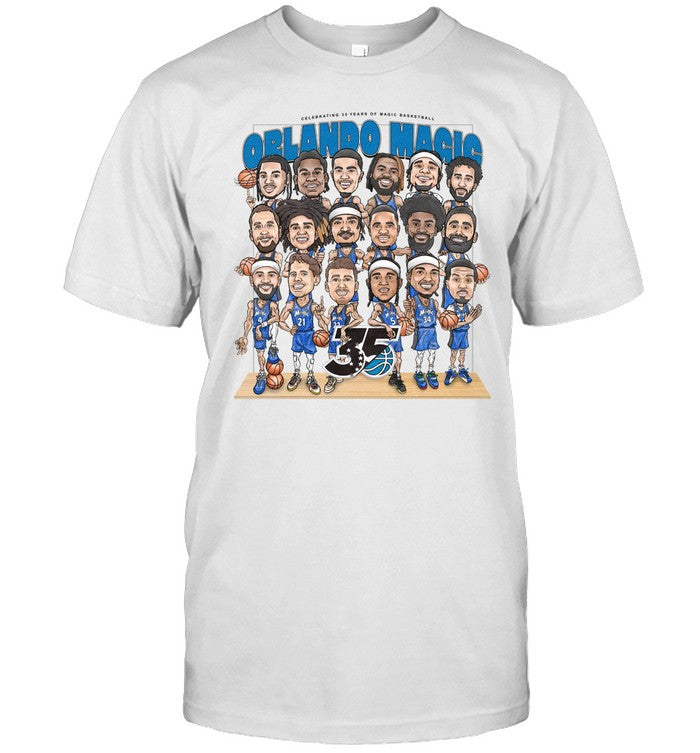 Shirt OrlandoMagic Celebrating 35 Years Of Magic Basketball Orlando Magic