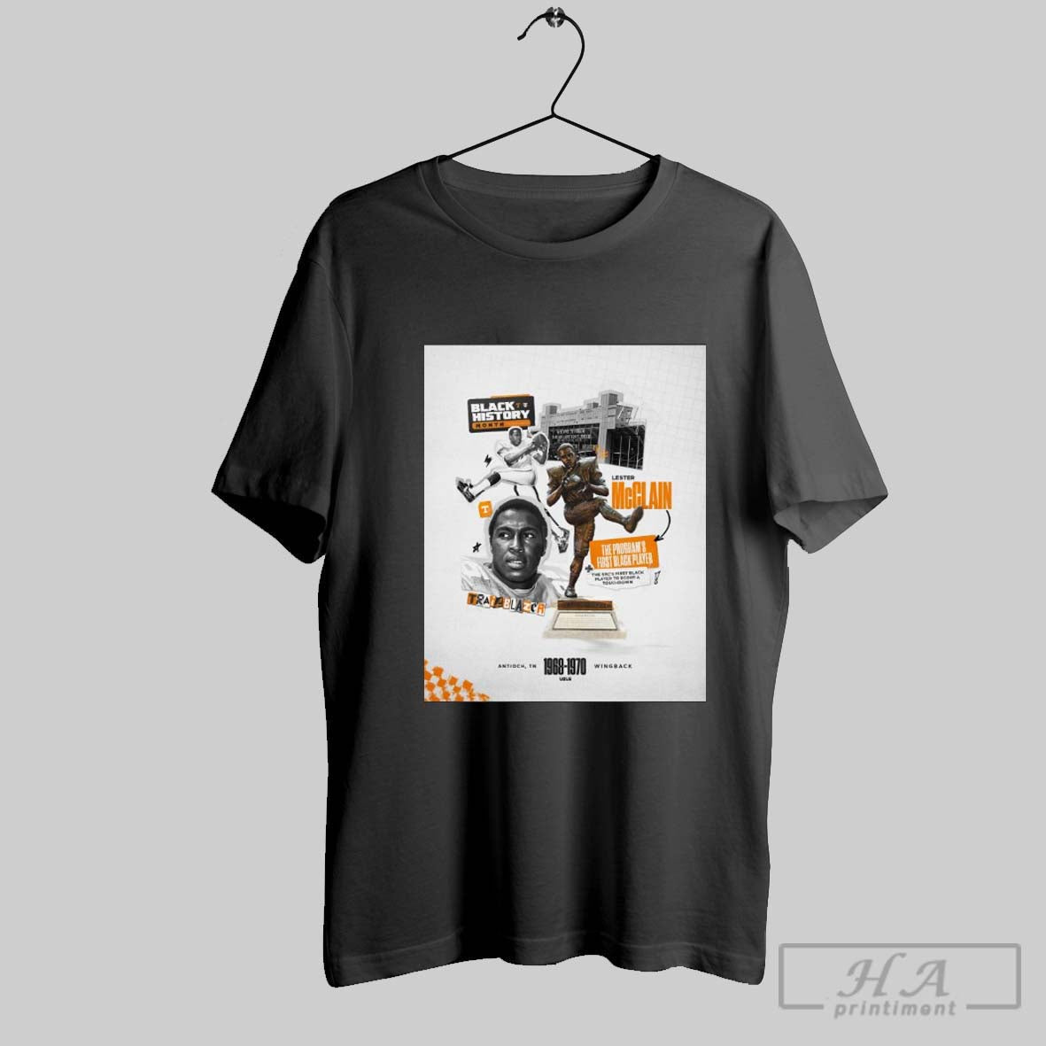 Poster Lester Mcclain Homegrown Trailblazer Black History Month The Programs First Player Tennessee Vols Football T Shirt