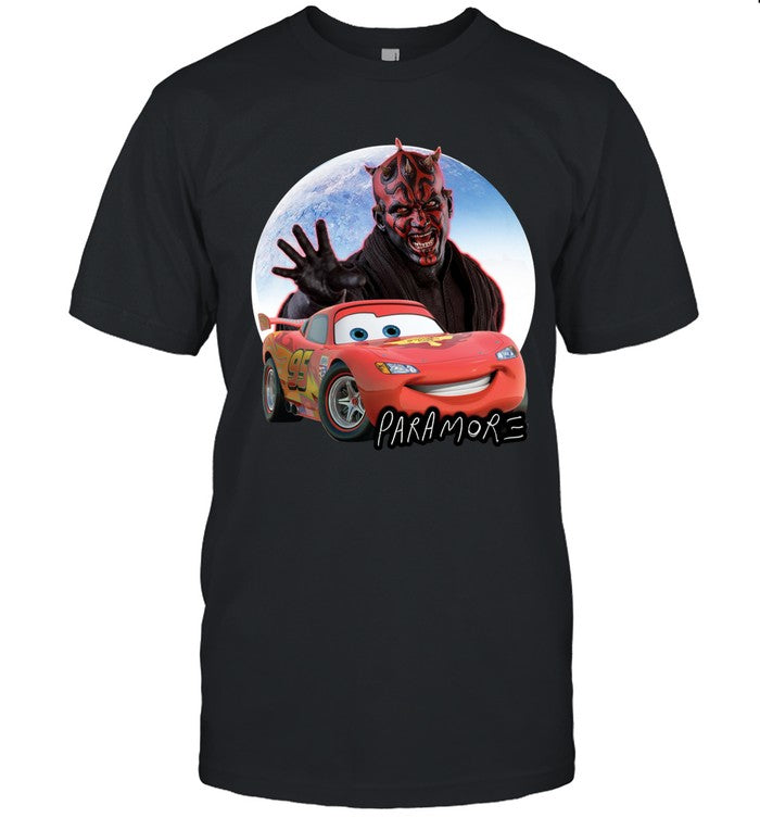 Limited Darth Maul Lightning Mcqueen Paramore Shirt
