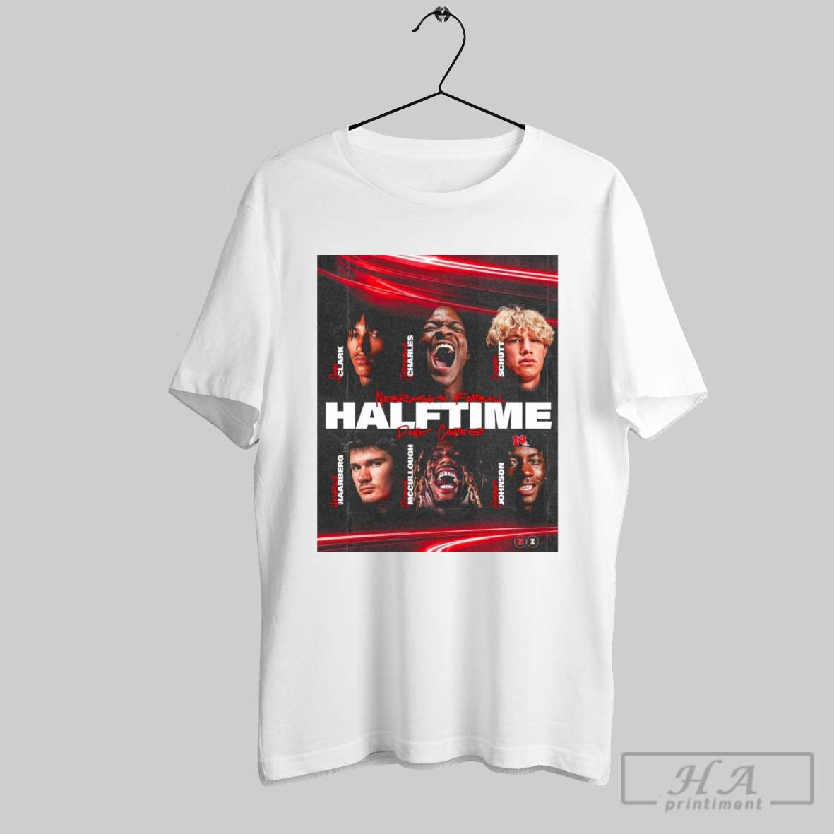 Quinn Clark Jeremiah Charles Connor Schutt Nebraska Football Dunk Contest Poster T Shirt