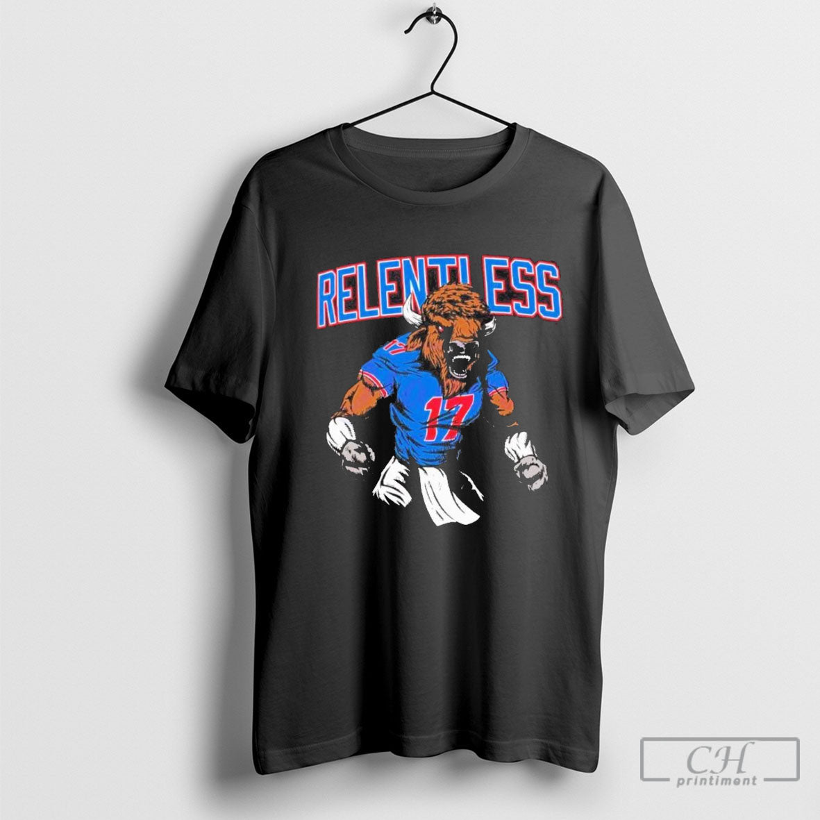 Relentless Buffalo Bills Josh Allen Bill Mascot 17 Shirts