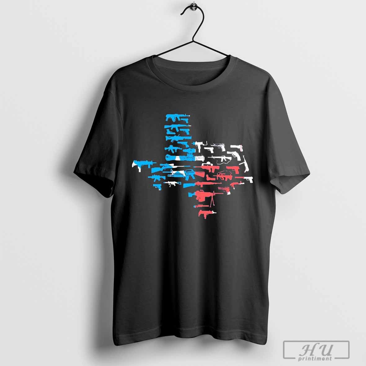 State of Texas Made of Guns Gun Rights 2nd Amendment T-Shirt