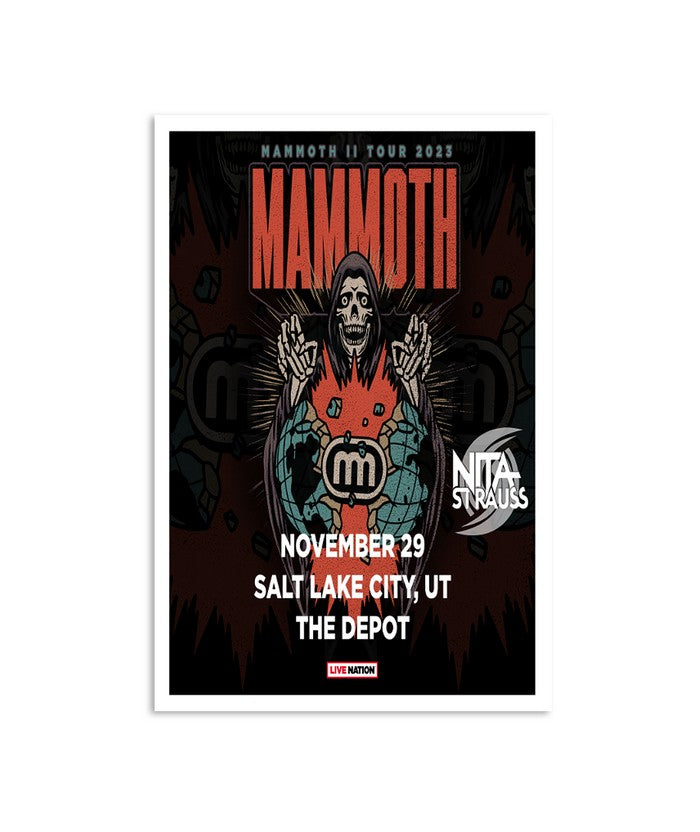 Mammoth WVH November 29, 2023 The Depot Salt Lake City, UT Poster