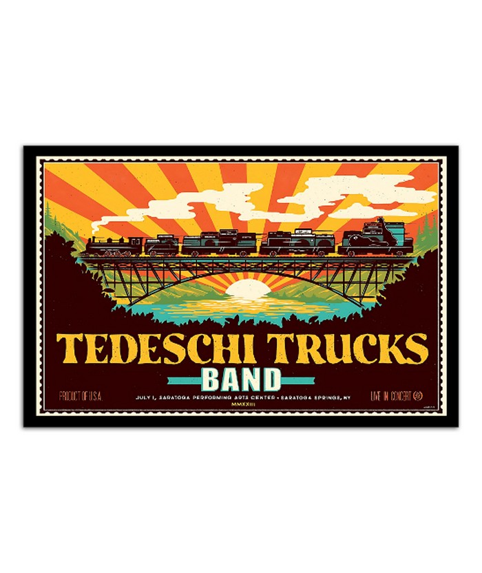 Poster Tedeschi Trucks Band July 1 2023 Saratoga Performing Arts Center Saratoga Springs NY