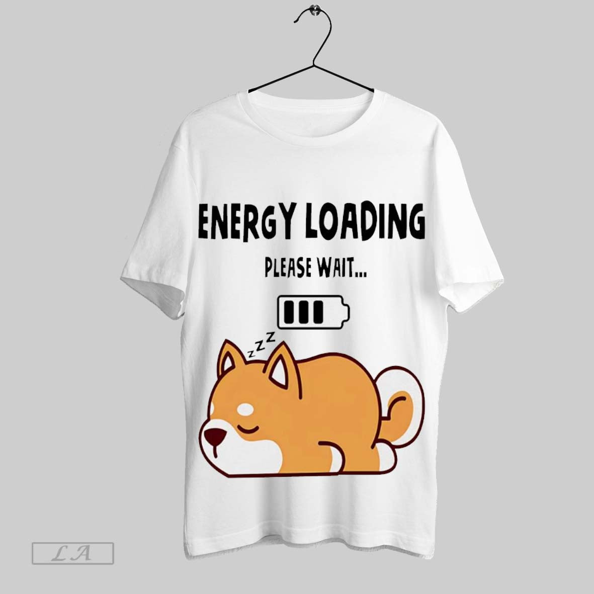Shiba Inu Dog Energy Loading Please Wait Shirt