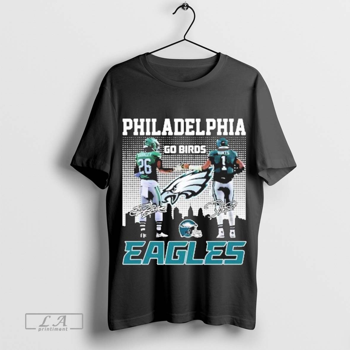 Saquon Barkley And Jalen Hurts Philadelphia Eagles Go Birds T-shirt