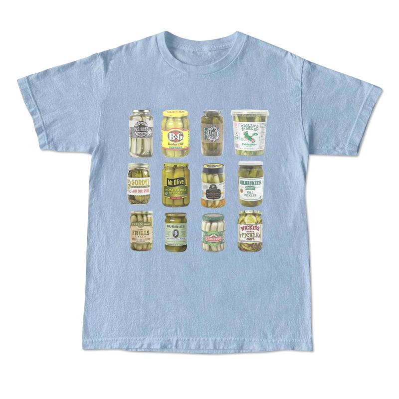 Vintage Canned Pickles 90s T-Shirt, Retro Pickle Graphic Shirt, Pickle Lovers Y2k Aesthetic Shirt, Unisex Shirt, 2000s Tee Menswear Top Menswear Top