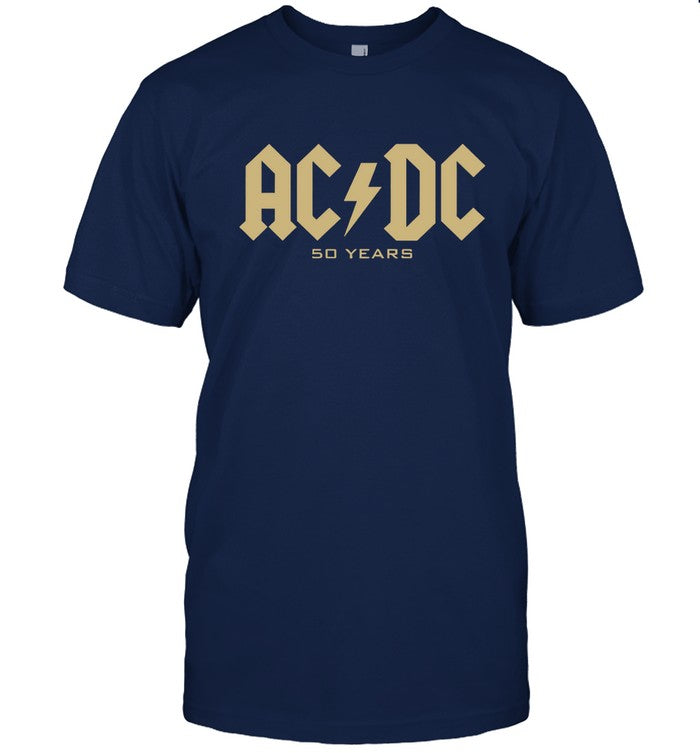 ACDC 50 Years Logo Tee