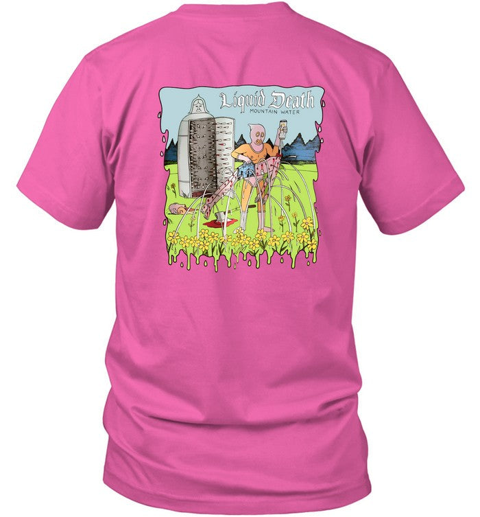 Liquid Death By Jeff Pink T-Shirt