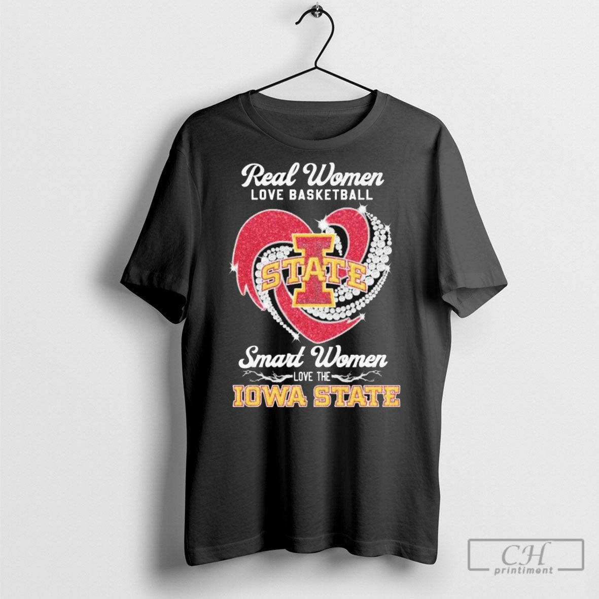 Real Women Love Basketball Smart Women Love The Iowa State Cyclones T Shirt