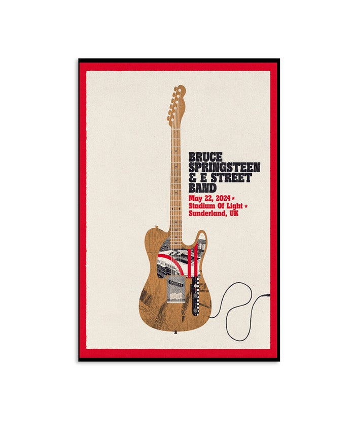 Limited Springsteen & The E-Street Band Sunderland, UK May 22 2024 Poster