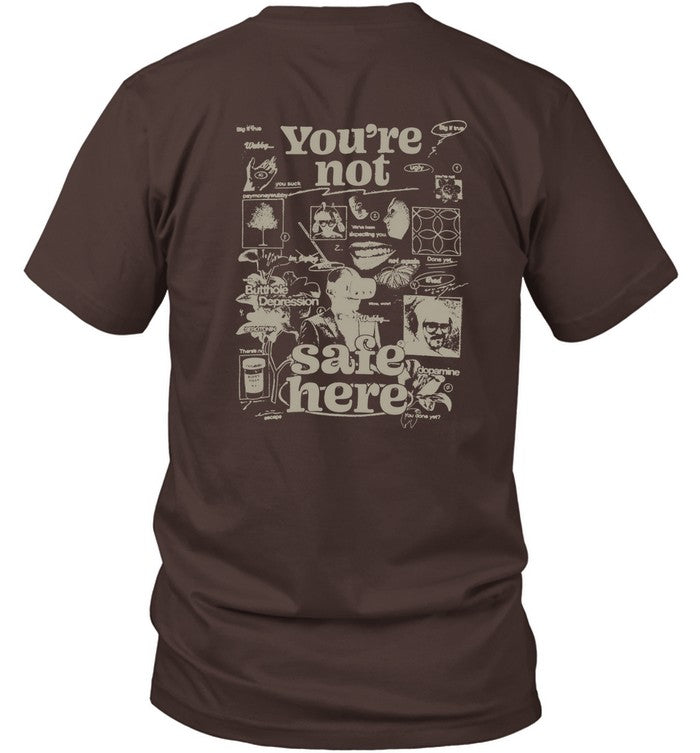 Paymoneywubby Butthole Depression Not Safe T-Shirt