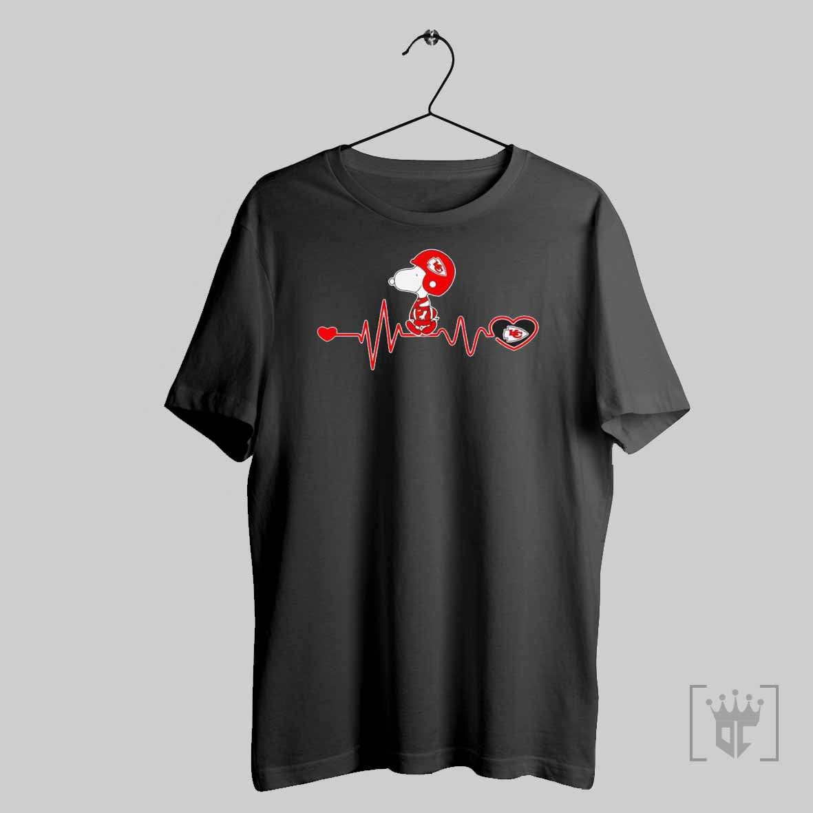 Snoopy Kansas City Chiefs Heartbeat T Shirt