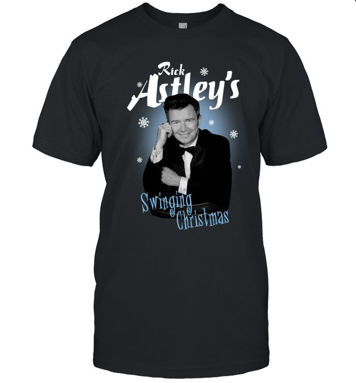 Rick Astley Swinging Christmas Tee